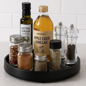 15 Rotatable Kitchen Lazy Susan Organizer Small Countertop Round Spice Display Rack