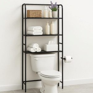 20 Over The Toilet Bathroom Storage Shelf Free Standing Space Saving Organizer Rack